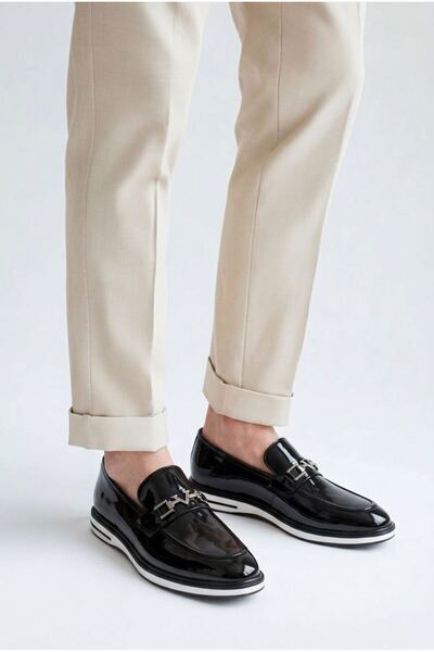 Alphus Shoes Men's Casual Shoes with Buckle
