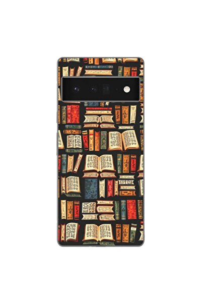 OEM Husa compatibila cu Google Pixel 6 Pro Silicon Gel Tpu Model Books Pattern
