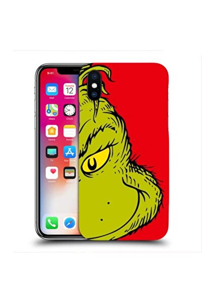 OEM Husa compatibila cu Apple iPhone X Silicon Gel Tpu Model Grinch Face