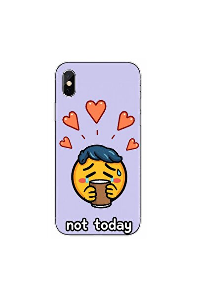 OEM Husa compatibila cu Apple iPhone XS Max Silicon Gel Tpu Model Not Today