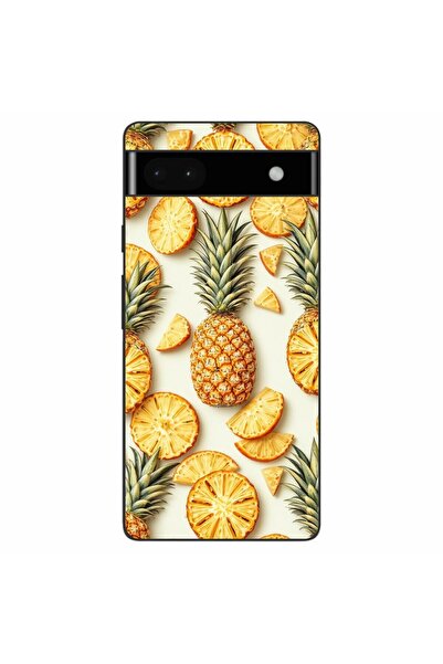 OEM Husa compatibila cu Google Pixel 6A Silicon Gel Tpu Model Juicy Pineapple