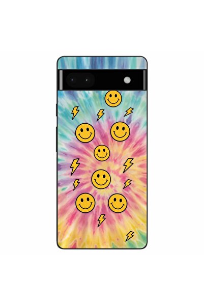 OEM Husa compatibila cu Google Pixel 6A Silicon Gel Tpu Model Retro Smiley Faces