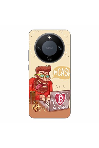 OEM Husa compatibila cu Honor Magic8 Lite Silicon Gel Tpu Model BTC Mining
