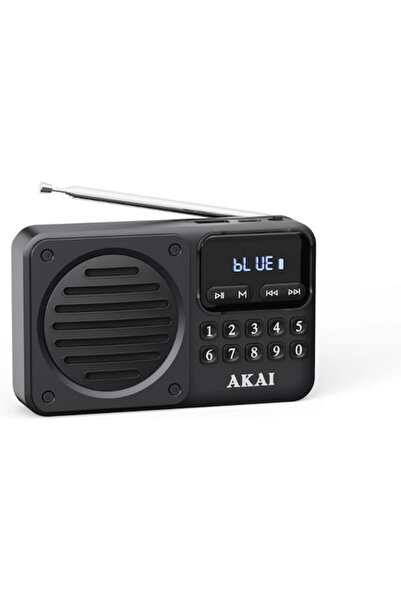 AKAI APR-300 Ρετρό Μίνι Ραδιόφωνο με Bluetooth και USB Μαύρο
