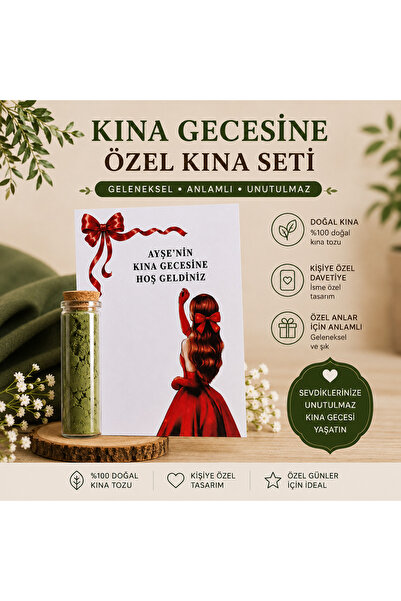 F&A Candle 30 Adet Kişiye Özel Kına Hediyeliği - Kına Gecesi, Nişan, Söz ve N...
