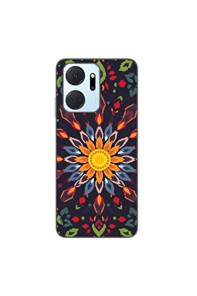 OEM Husa compatibila cu Honor X7a Silicon Gel Tpu Model Pixel Art Sun Mistery