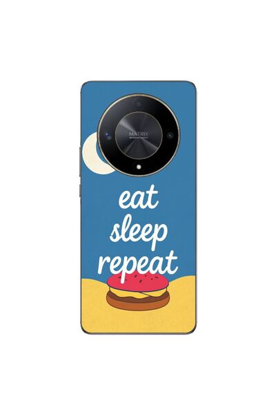 OEM Husa compatibila cu Honor Magic6 Lite Silicon Gel Tpu Model Eat Sleep Repeat