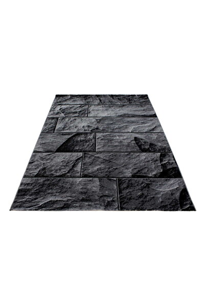 AYYILDIZ Covor modern, Parma, 120 x 170 cm, Negru, Polipropilen, Oeko Tex Sta...