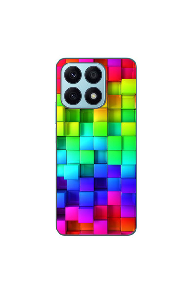 OEM Husa compatibila cu Honor X8a Silicon Gel Tpu Model Colorful Cubes