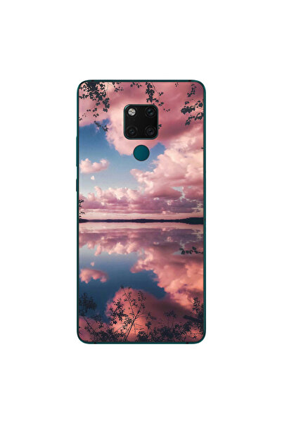 OEM Husa compatibila cu Huawei Mate 20X Silicon Gel Tpu Model Pink Clouds