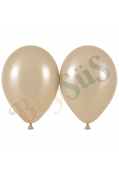 BeySüS Sea Sand Color Latex Retro Balloon (50 cm) - 2 Pieces