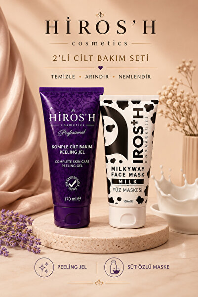 HİROS'H Arındırıcı ve Aydınlatıcı Süt Özlü Cilt Maskesi ve Peeling Seti