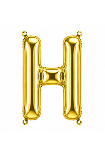 BeySüS Letter H Foil Balloon Gold Color (100 cm)