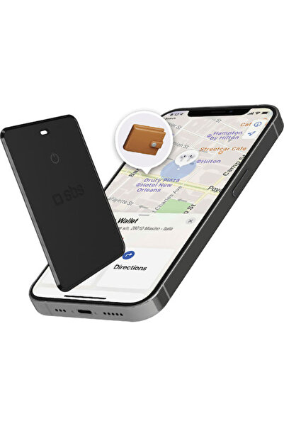 SBS Ανιχνευτής Κάρτας Παρακολούθησης Apple Find My & Google Find Hub Μαύρο Επ...