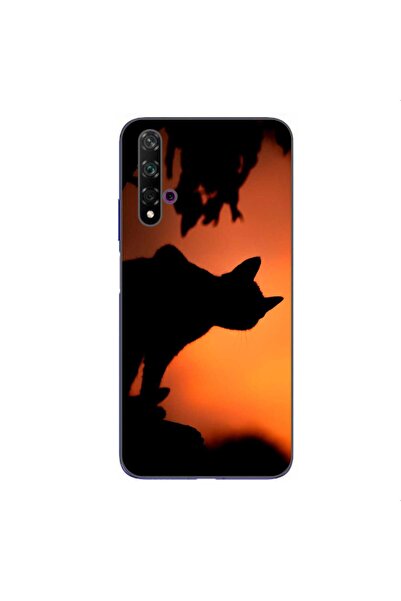 OEM Husa compatibila cu Huawei Nova 5T Silicon Gel Tpu Model Halloween Cat In...