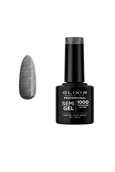 Elixir SEMI GEL (ΗΜΙΜΟΝΙΜΟ ΒΕΡΝΙΚΙ) - 1000 (UNSPECIFIED GLITTER ) 8ML