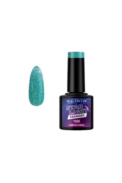 Elixir STAR LIGHT SEMI GEL (ΗΜΙΜΟΝΙΜΟ ΒΕΡΝΙΚΙ) -1260 (CHINOISE Green) 8ML