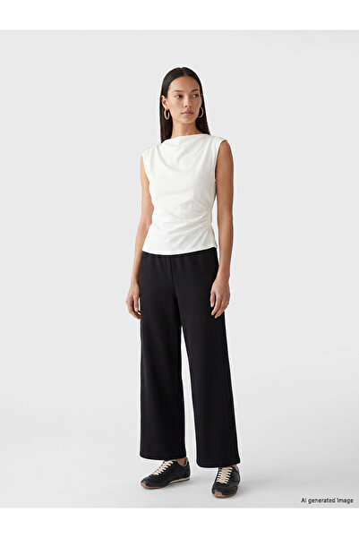 LC Waikiki Rmz Gi̇yi̇m Farkiyla Soft Touch Women's Sweatpants with Waist Cord