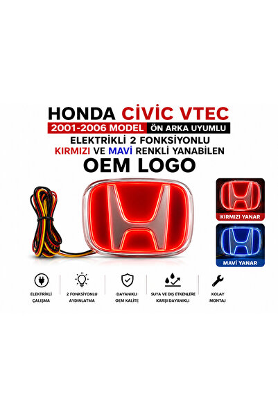 EP GARAJ OTOMOTİV HONDA CIVIC FB7 2012-2016 MODEL UYUMLU ELEKTRİKLİ OEM LOGO