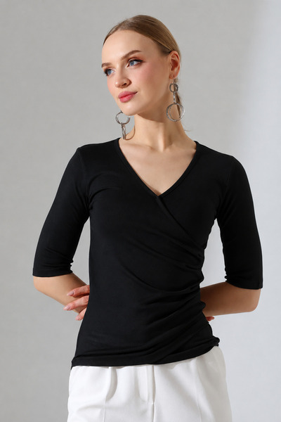 DİVİSTA Women's Stylish V-Neck Blouse
