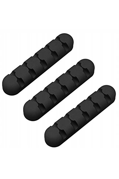 Mardil Suport Organizator Cabluri ORICO, cu 5 Sloturi, Adeziv 3M, Negru, Pach...