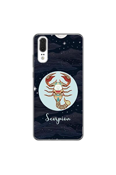 OEM Θήκη συμβατή με Huawei P20 από σιλικόνη gel TPU με σχέδιο Ωροσκόπιο Σκορπιός