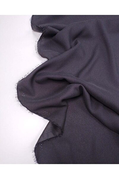 Kumaş Parça Black Satin Fabric Lightly Striped Thin Draped Shirt Dress & Even...