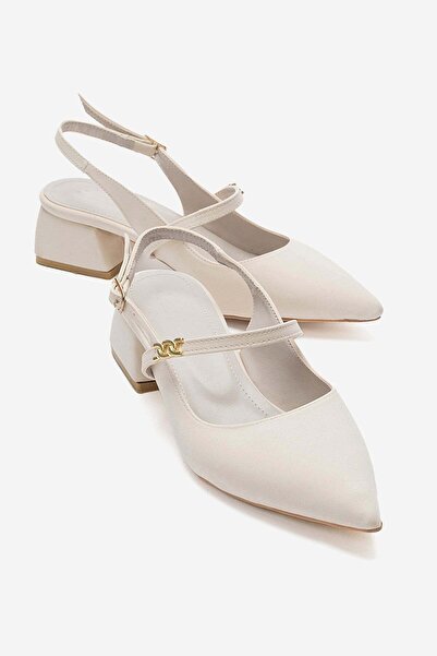 CCWAY AYAKKABI Accessories: Piping and Heel Covering Heeled Shoes Bej Zra