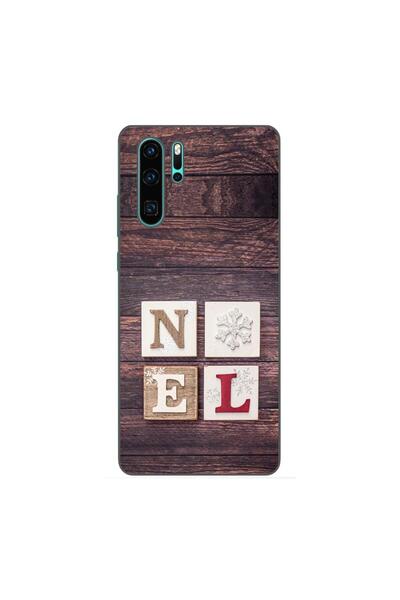 OEM Husa compatibila cu Huawei P30 Pro Silicon Gel Tpu Model Craciun Noel Wood