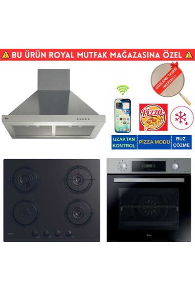 Hoover MAGION Telefon Bağlantılı İnox Turbo Ankastre Set (HO3158IN+ Cand-y CV...