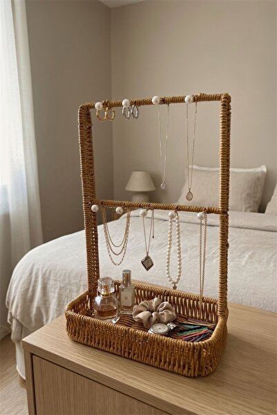 Bayev Favorite 9194 Rattan Hanging Organizer Basket - Decorative Multi-Purpos...