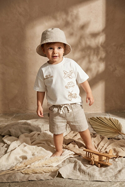 Babydonat تي شيرت مطبوع عليه Seek The Adventure للأولاد مصنوع من القطن بنسبة ...