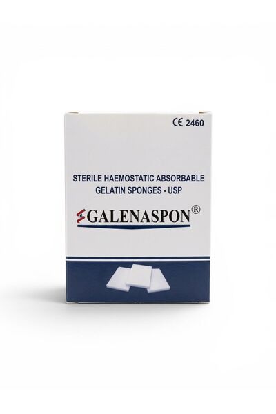 Galena Standart 80X50X10MM Hemostatik Sünger Kanama Durdurucu 10'lu