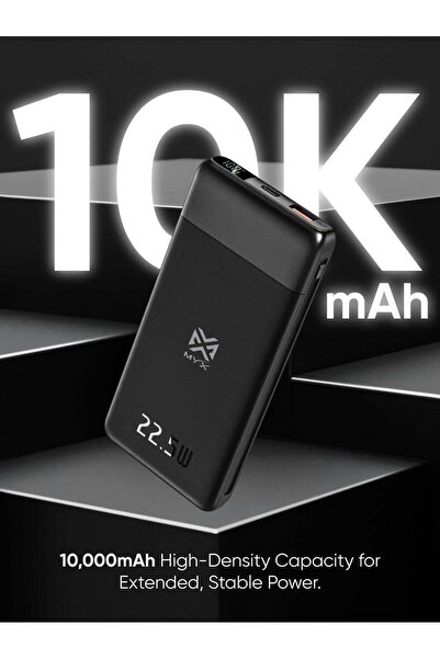 MYX باور كور 10,000 مللي أمبير باور بانك |   شحن سريع بقوة 22.5 واط عبر USB-A...