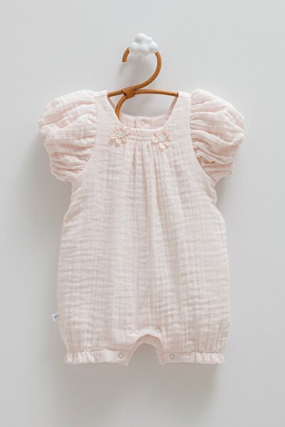 Caramell Marina Muslin Girls' Jumpsuit Pink
