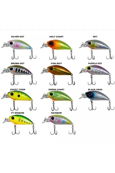 RYUJI Small Minnow 4.5cm 5.2gr Floating Purple Dot