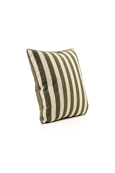 Midas Furniture وسادة مربعة من الجاكار 45×45 سم باللون الأخضر