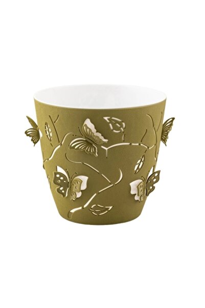 OEM 3D Pot with Butterflies, 0.7 Liters, Khaki