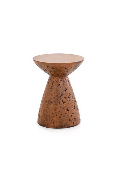 Midas Furniture FIBER GLASS AND FIBER CONCRETE SIDE TABLE 36X36X45 CM METALLIC