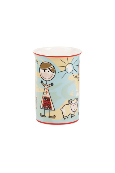 Magnetella Porcelain mug, Children in folk costume, 266 ml, MB288