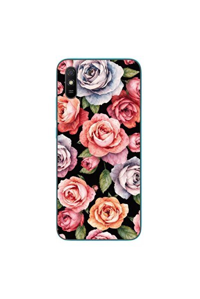OEM Husa compatibila cu Xiaomi Redmi 9A Silicon Gel Tpu Model Colorfull Roses...