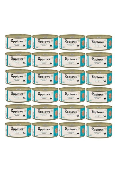 Other APPLAWS Tuna Fillet in Broth - Wet Cat Food - 24x156g