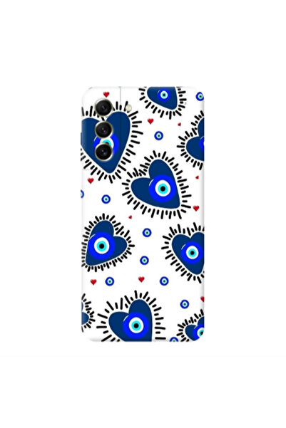 Other Samsung S22 Plus Heart evil eye beads Transparent Silicone TPU Θήκη