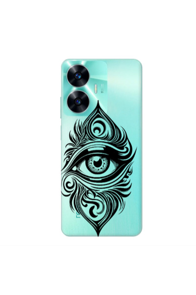 Other Realme C55 Eye patterned drawing Transparent Silicone TPU Θήκη
