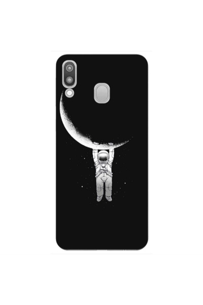 Other Samsung M20 Swinging on the moon Transparent Silicone TPU Θήκη
