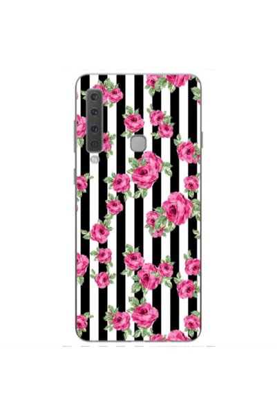 Other Samsung A9 2018 Roses and black line Transparent Silicone TPU Θήκη