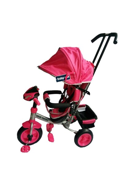 Babymix Multifunctional Tricycle with Sounds and Lights Lux Trike Pink