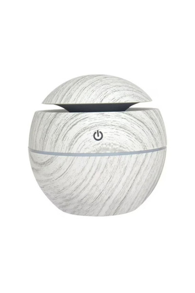 OEM Umidificator - Difuzor electronic aromaterapie rotund, Alb , 200 ml