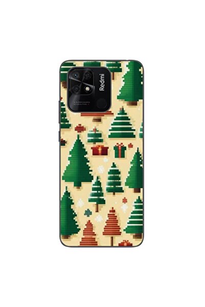 OEM Husa compatibila cu Xiaomi Redmi 10C Silicon Gel Tpu Model Pixel Art Chri...