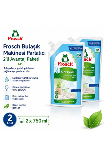Frosch Bulaşık Makinesi Parlatıcısı Yedek Torba 2x750 ml